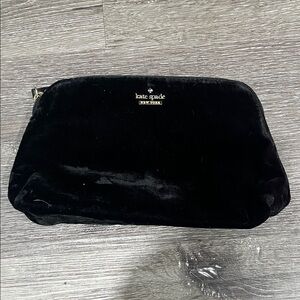 Kate Spade Black Velvet Pouch